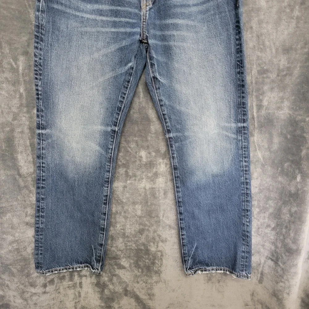 American Eagle Original Bootcut Mens 31x30 Blue Denim Jeans 100% Cotton 54485 - Picture 4 of 11